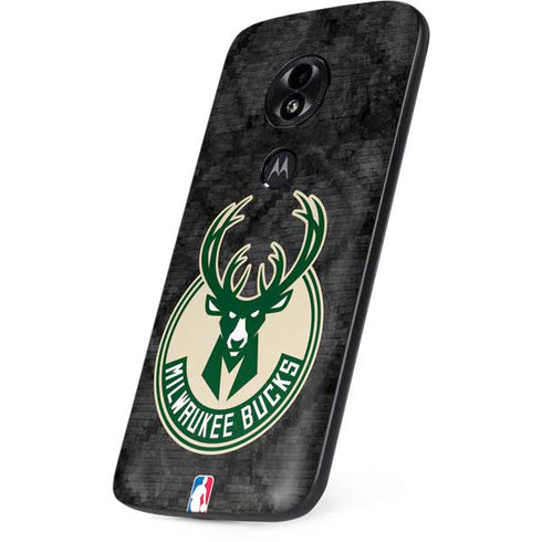 NBA Milwaukee Bucks Rusted Dark Moto E5 Play Skin